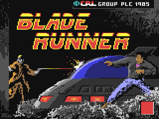 Blade Runner title screen for Commodore 64
